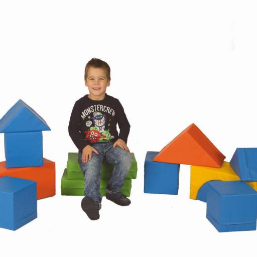 Bausteinsatz-Kalle - Großbausteine Mini für Kleinkinder bis 2 Jahre