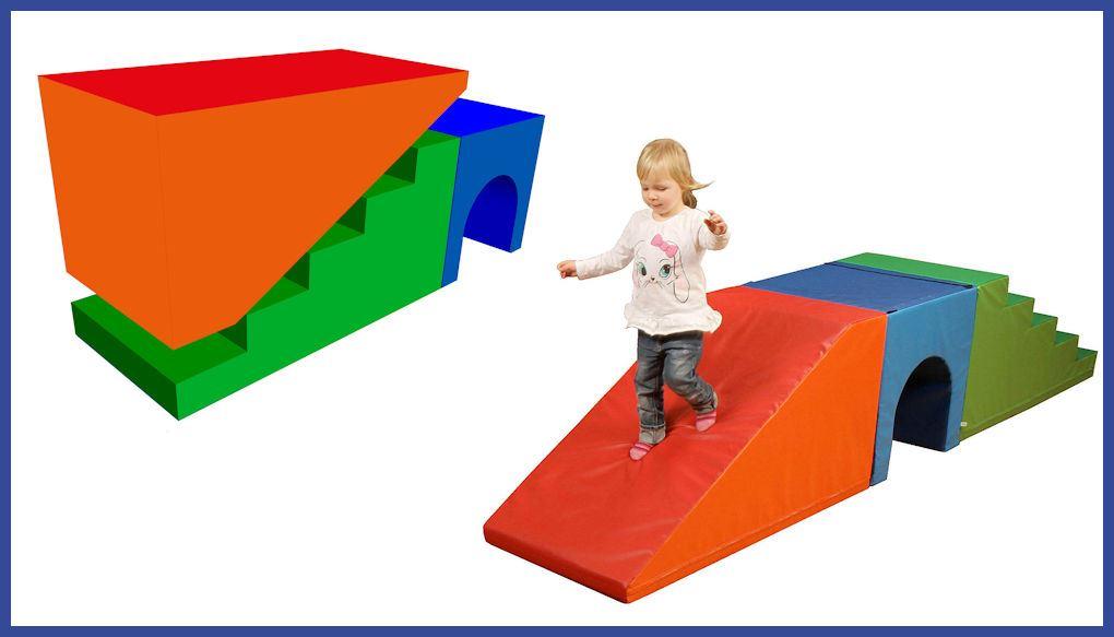 Bausteinsatz-Jan-Maxi - die Bewegungsbausteine von Bänfer werden gerne eingesetzt in der Kita, Grundschule, Spielgruppe, Therapie und Arztpraxis. Bausteinsatz-Jan-Maxi - die Großbausteine MAXI für Kinder ab 4 Jahren sind die am meisten verbreiteten Baumodule