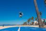 AirTrick - am Strand - große Trampolinfläche - original AirTrack Factory