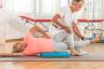 Balance Pad von AIREX für Phsyiotherapie - Anwendungen. Dem Patienten stehen vielfälltige Möglichkeiten zur Verfügung.