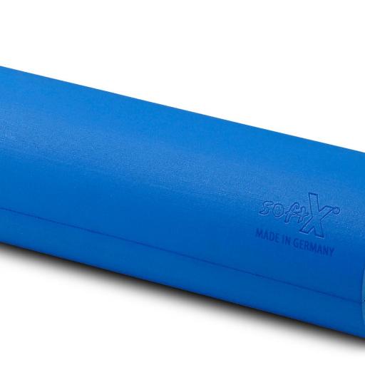 Diese Faszienrolle hat einen Durchmesser von 14,5 cm.