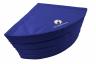 Weichbodenmatte - rund - zusammengelegt - dunkelblau - die Rundmatte besteht aus 4 Viertelkreisen