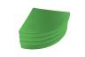 Weichbodenmatte rund - zusammen - grün - die Matte kann in einzelne Viertelkreise getrennt werden