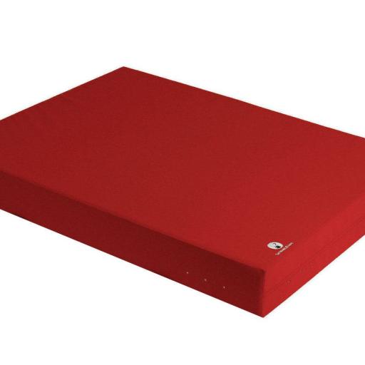 Bouldermatte - rot - mit optimalen Dämpfungseigenschaften - original turnmatte.com
