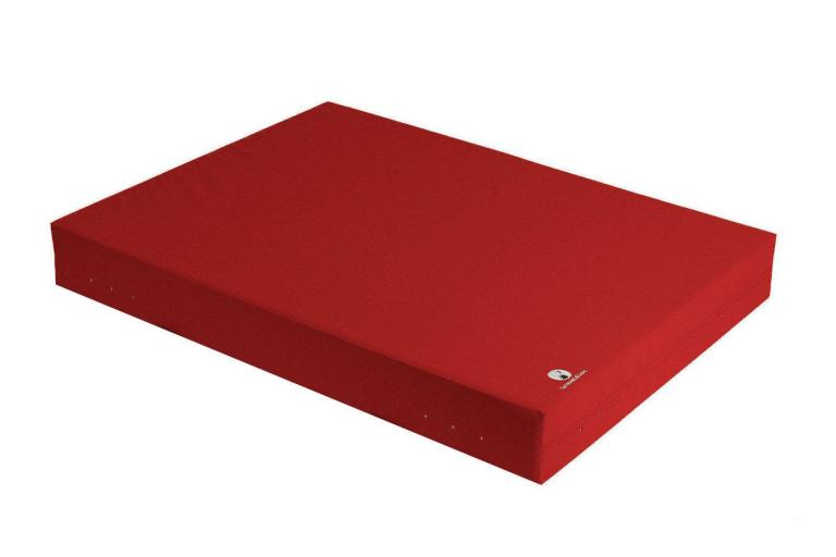 Bouldermatte - rot - mit optimalen Dämpfungseigenschaften - original turnmatte.com