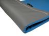 Leichtturnmatte-3cm-rollbar-hellblau - schmale hochwertige Turnmatte mit Antirutschboden