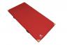 Leichtturnmatte-Lederecken-rot - die Echtlederecken sorgen für lange Werterhaltung