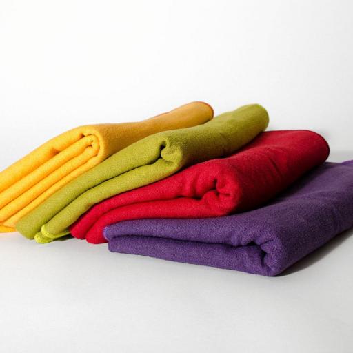 Yogahandtuch als zusätzliche Unterlage.